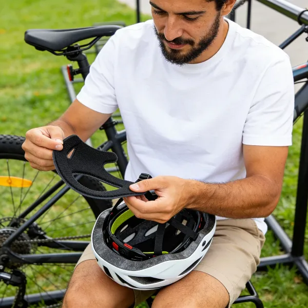 Cómo Cambiar las Almohadillas del Casco de Ciclismo